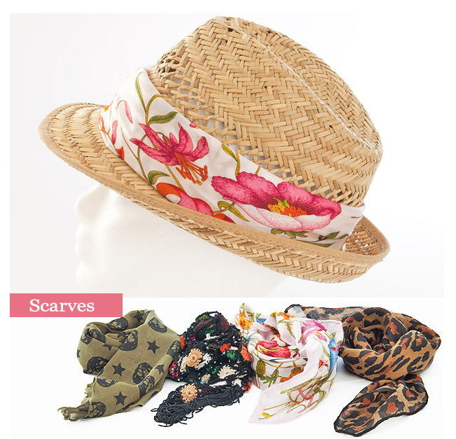 sombrero customizado con pañuelos