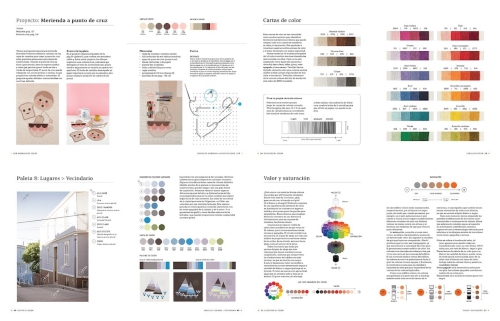 interior del libro diseña paletas de colores